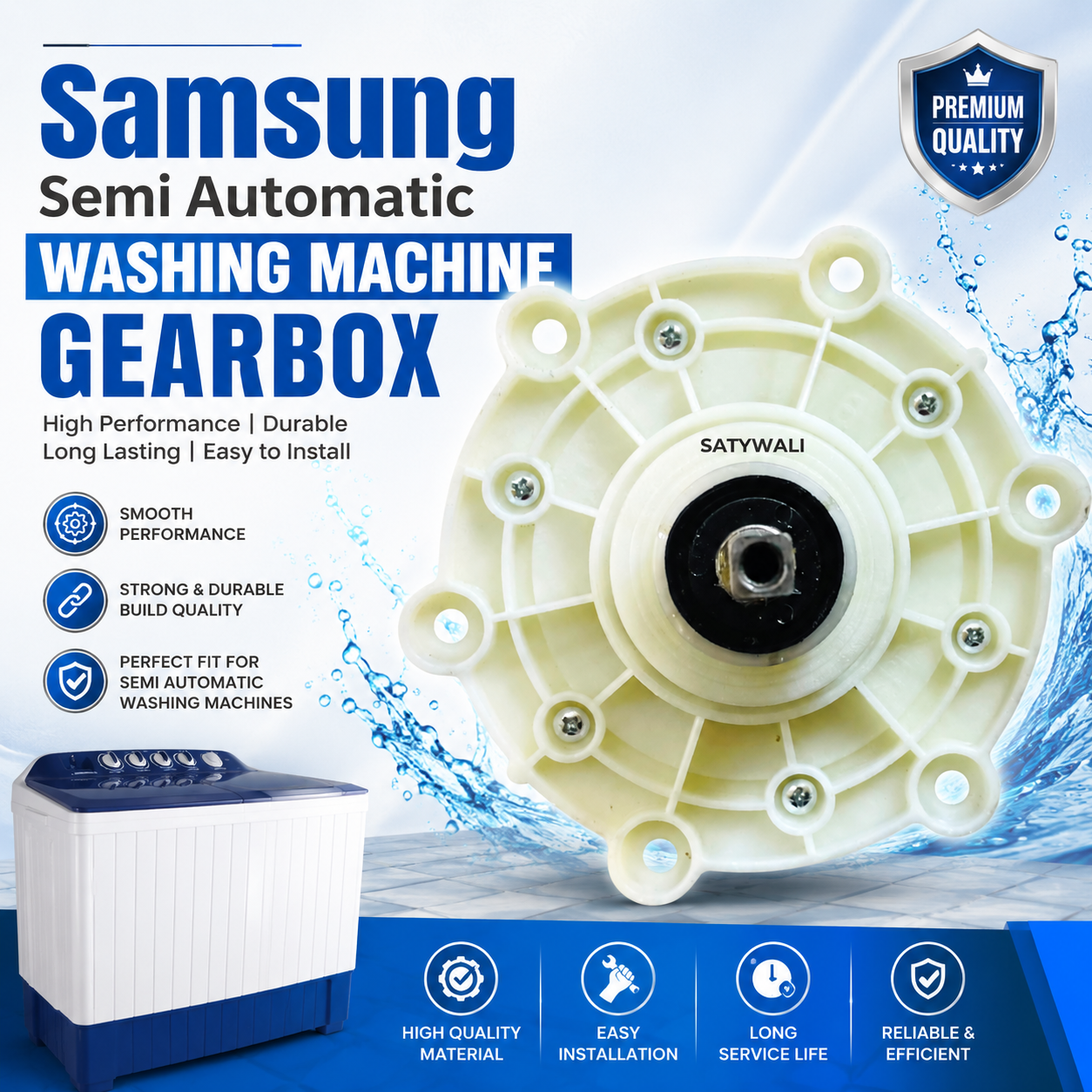 Samsung Semi Automatic Washing Machine Gearbox Replacement Spare Part